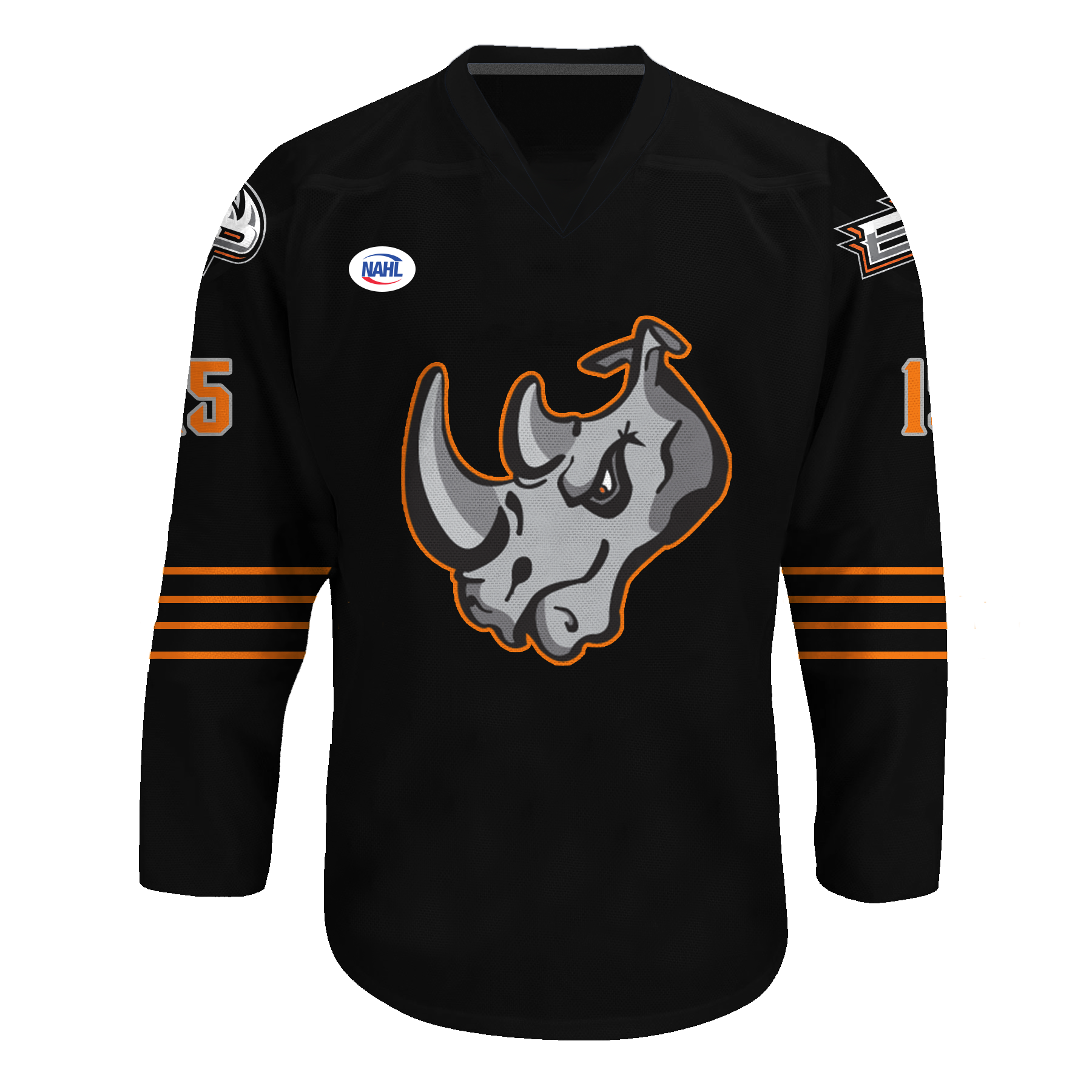 2021-22 NAHL Game-Worn Black Rhino Jersey El Paso Rhinos Online Store