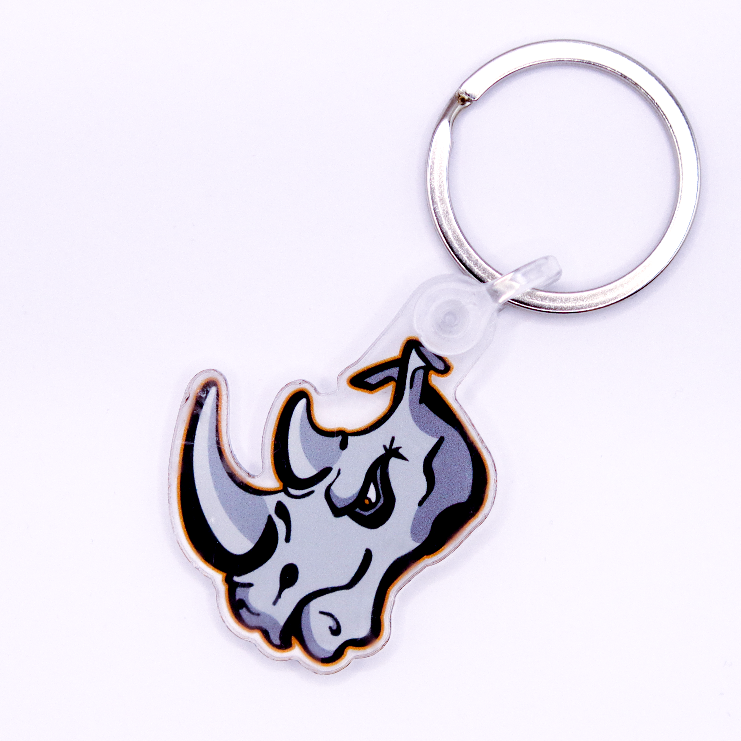 Rhinoceros keychain clearance